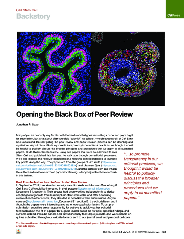 (PDF) Opening the Black Box of Peer Review