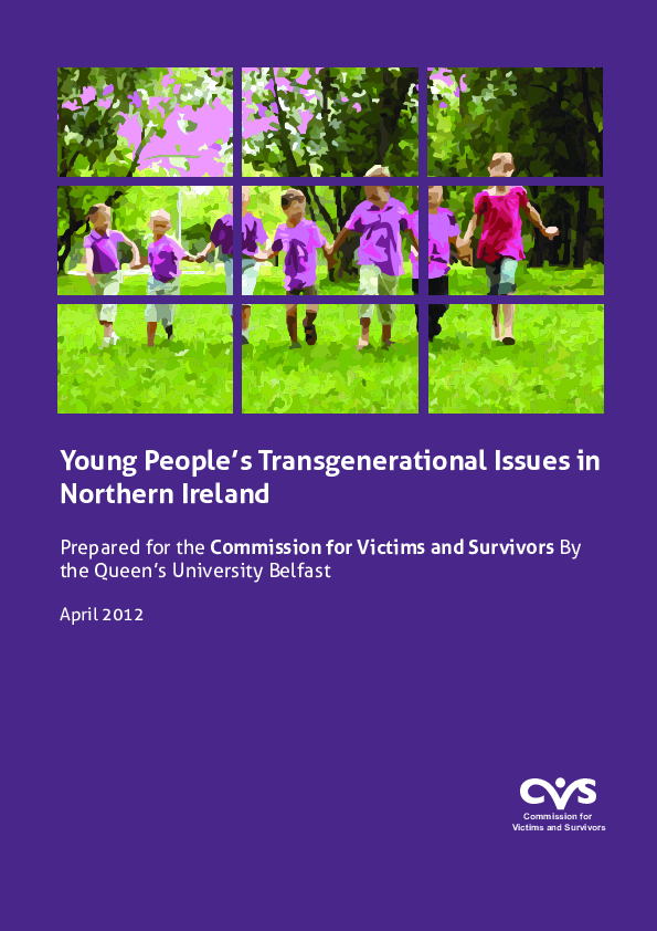 (PDF) Young People’s Transgenerational Issues in Northern Ireland