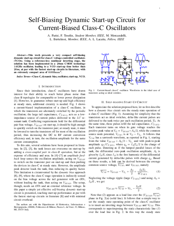 (PDF) Self-Biasing Dynamic Startup Circuit for Current-Biased Class-C ...