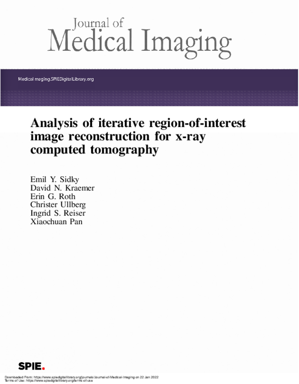 (PDF) Analysis of iterative region-of-interest image reconstruction for ...