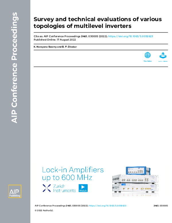 (PDF) Survey and technical evaluations of various topologies of ...