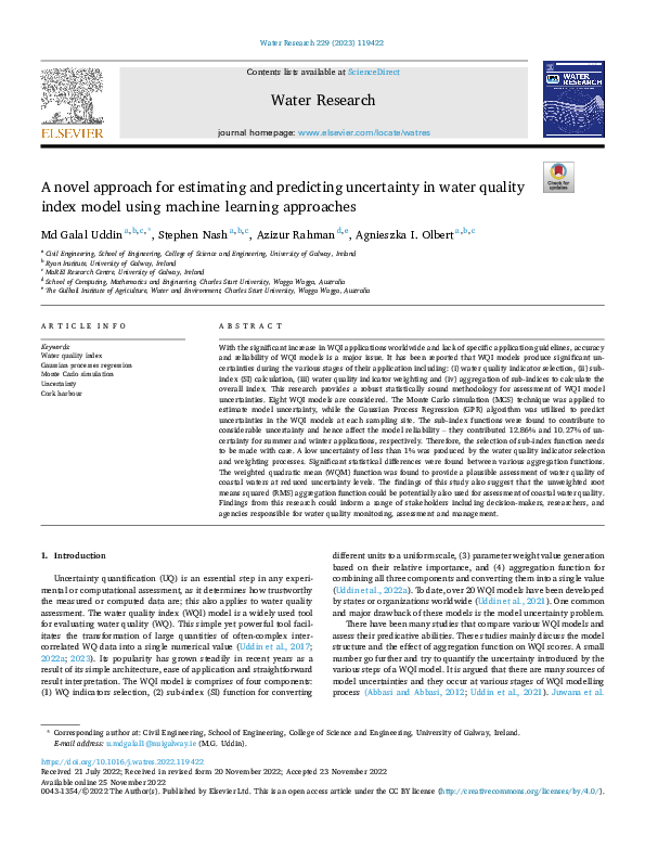 (PDF) A novel approach for estimating and predicting uncertainty in ...