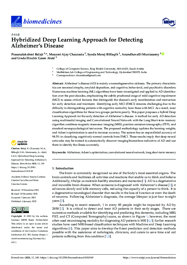 (PDF) Hybridized Deep Learning Approach for Detecting Alzheimer's Disease