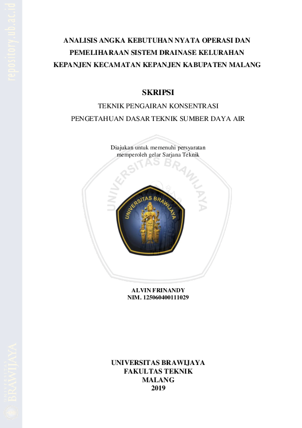 (PDF) Analisis Angka Kebutuhan Nyata Operasi Dan Pemeliharaan Sistem