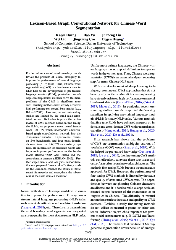 (PDF) Lexicon-Based Graph Convolutional Network for Chinese Word ...