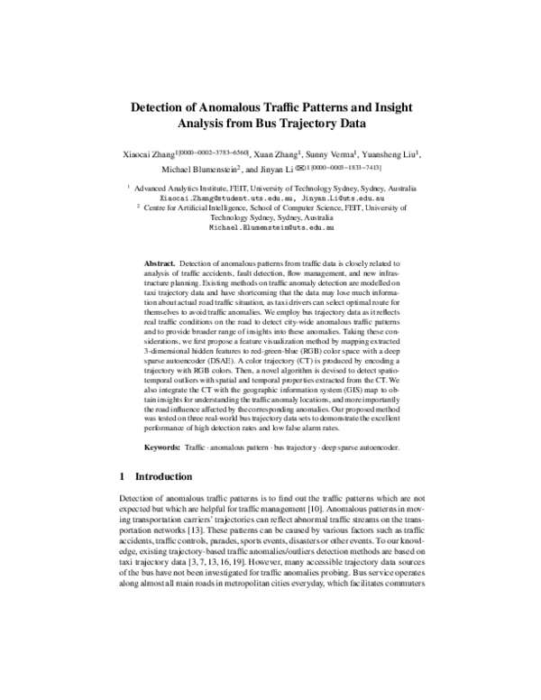 (PDF) Detection of Anomalous Traffic Patterns and Insight Analysis from ...