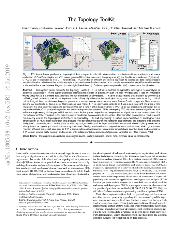 (PDF) The Topology ToolKit