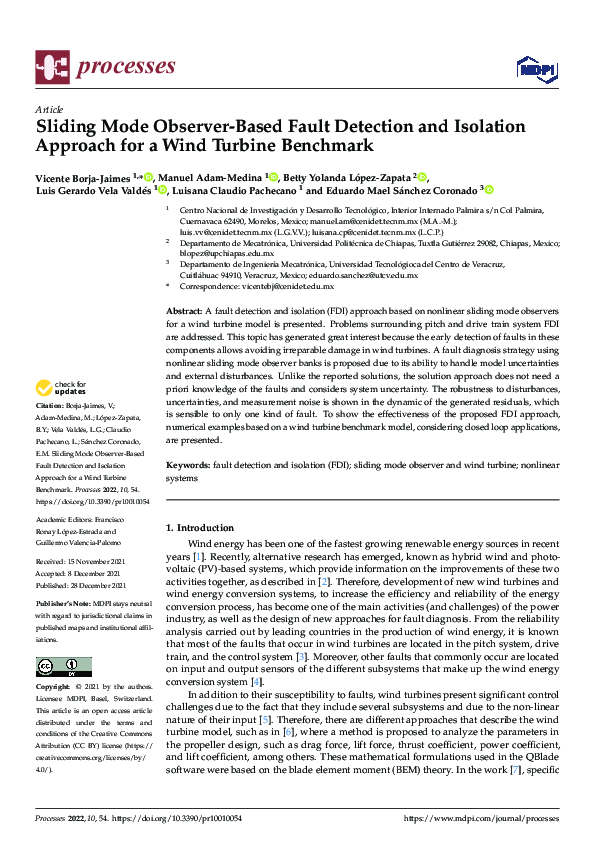 (PDF) Sliding Mode Observer-Based Fault Detection and Isolation ...