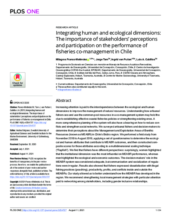(PDF) Integrating human and ecological dimensions: The importance of ...