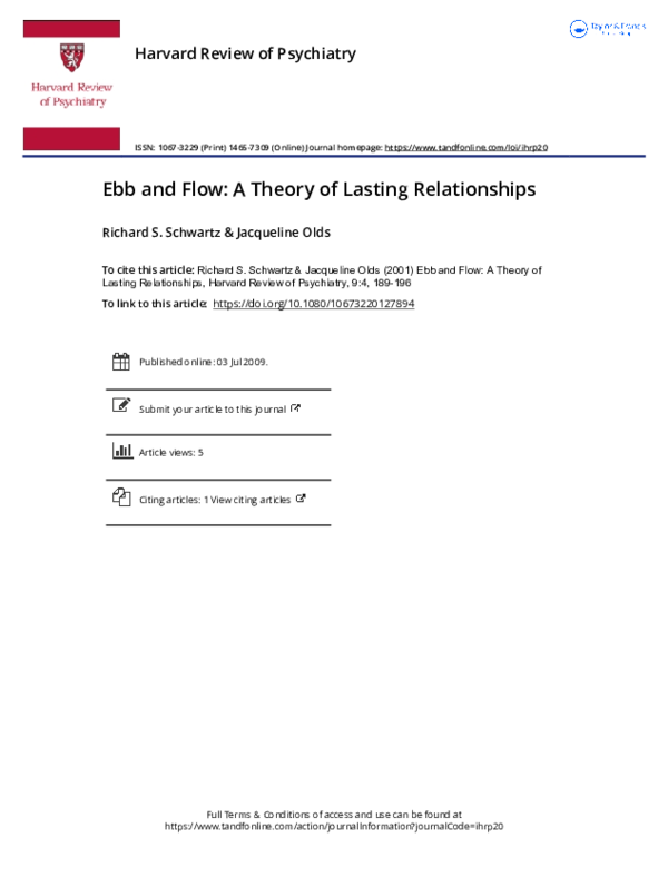 (PDF) Ebb and Flow: A Theory of Lasting Relationships