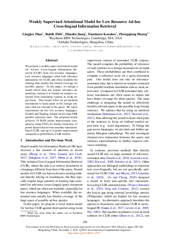 (PDF) Weakly Supervised Attentional Model for Low Resource Ad-hoc Cross ...
