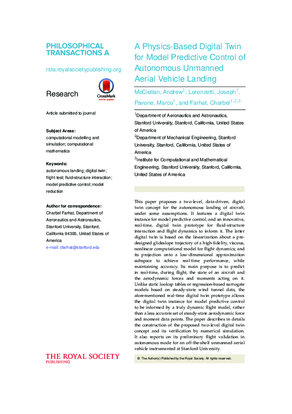 (PDF) A physics-based digital twin for model predictive control of ...