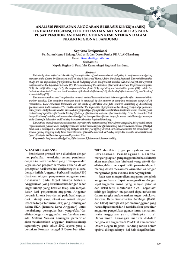 Peningkatan IPK Nasional Melalui Akuntabilitas Anggaran