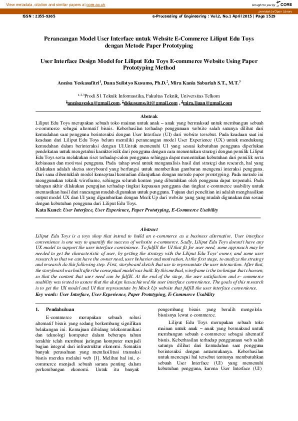 (PDF) Perancangan Model User Interface untuk Website E-Commerce Liliput ...