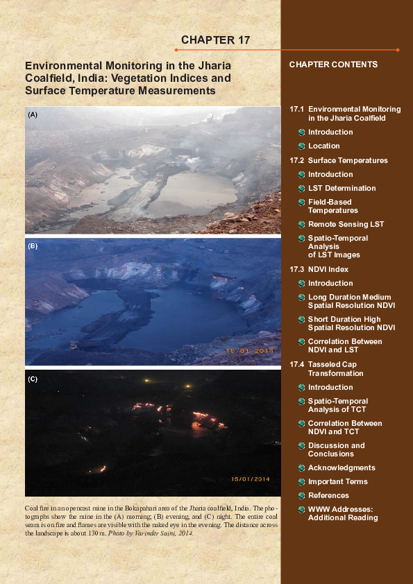 (PDF) Environmental Monitoring in the Jharia Coalfield, India ...