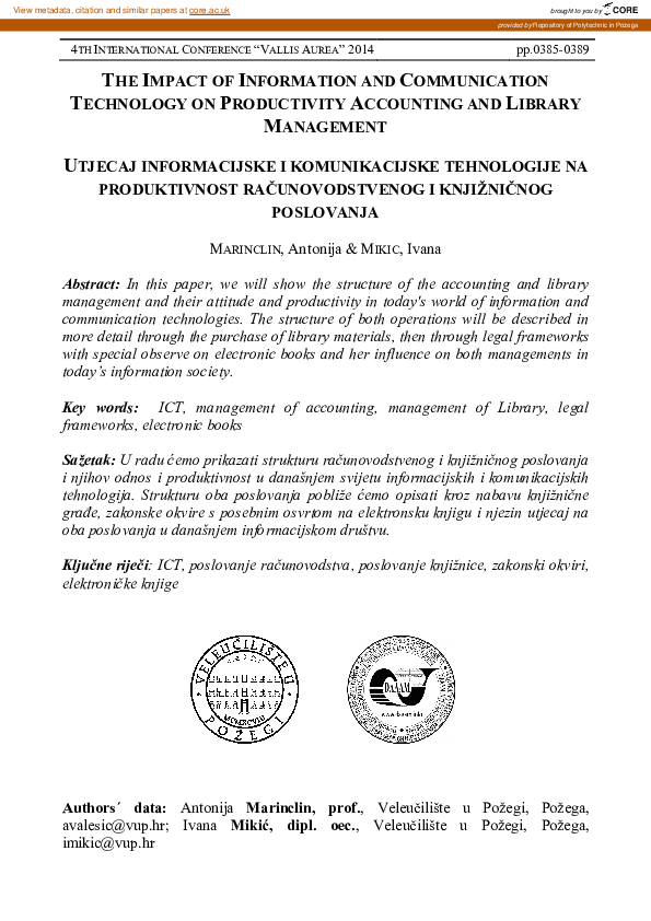 (PDF) The Impact of Information and Communication Technology on ...
