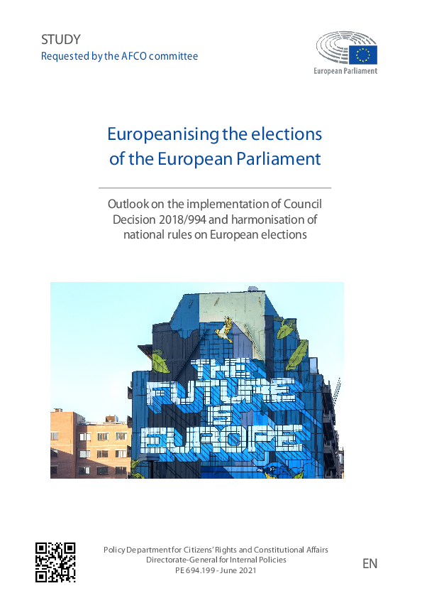 (PDF) Europeanising the elections of the European Parliament: Outlook ...