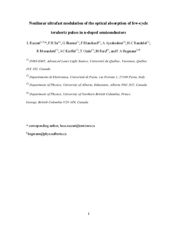 (PDF) Nonlinear ultrafast modulation of the optical absorption of ...