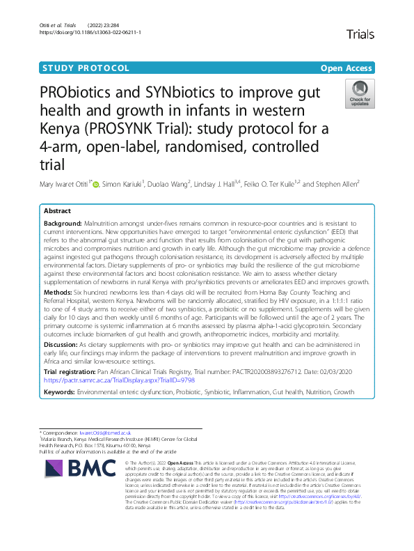 (PDF) PRObiotics and SYNbiotics to improve gut health and growth in ...
