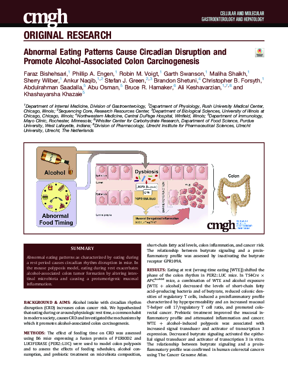 (PDF) Abnormal Eating Patterns Cause Circadian Disruption and Promote ...