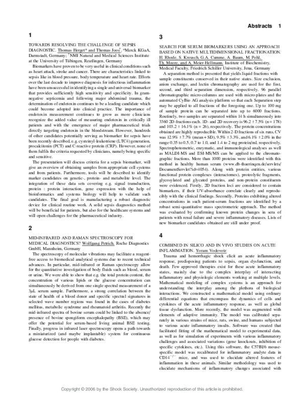 (PDF) The Systemic Inflammatory Responce Syndrome (Sirs) Predicts ...