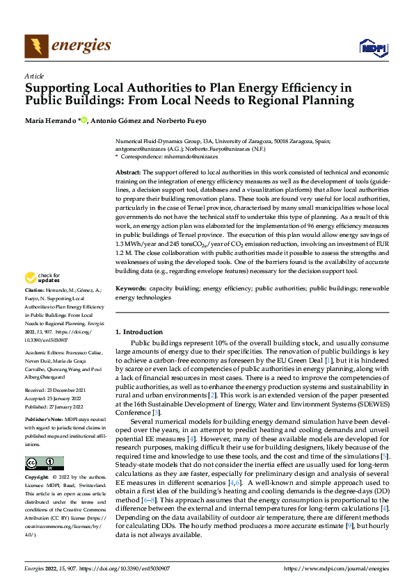 (PDF) Supporting Local Authorities to Plan Energy Efficiency in Public ...