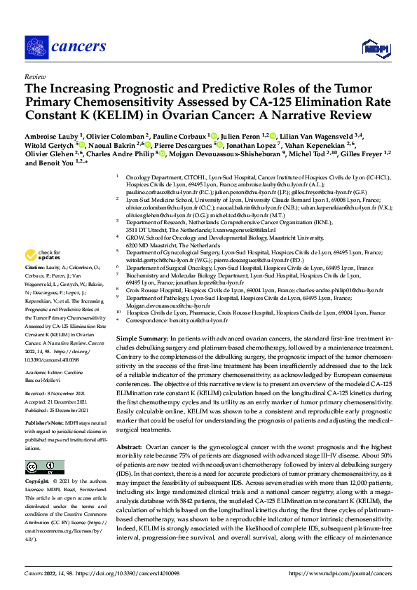 (PDF) The Increasing Prognostic and Predictive Roles of the Tumor ...