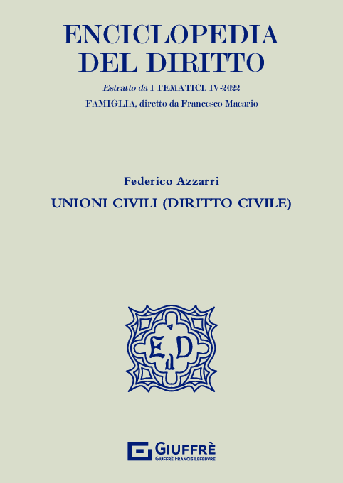 (PDF) Unioni civili (diritto civile)