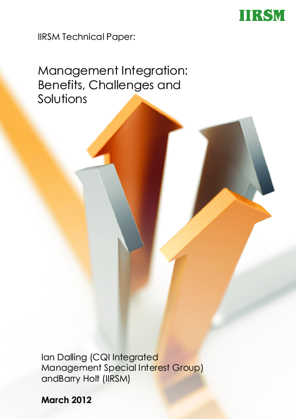 (PDF) Management Integration: Benefits, Challenges and Solutions