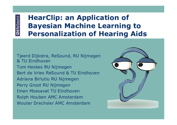 (PDF) Hearclip: an application of Bayesian machine learning to ...