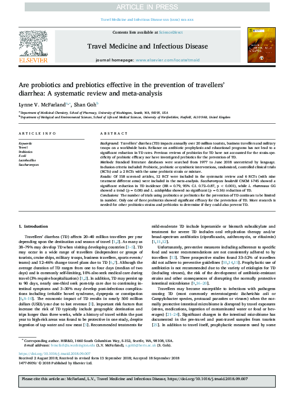 (PDF) Are probiotics and prebiotics effective in the prevention of ...