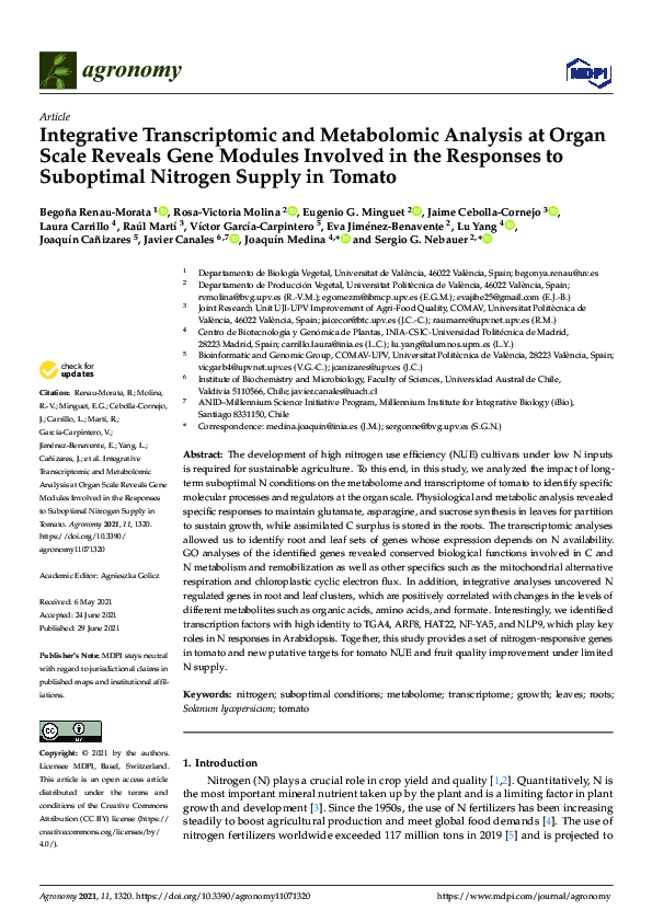 (PDF) Integrative Transcriptomic and Metabolomic Analysis at Organ ...