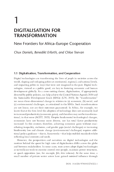 (PDF) Digitalisation for Transformation