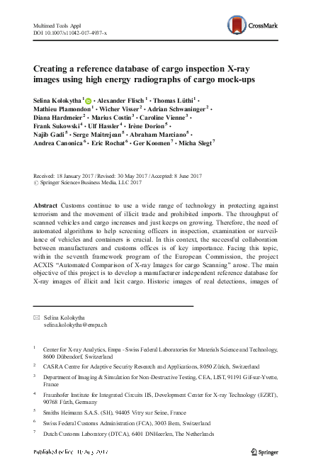 (PDF) Creating a reference database of cargo inspection X-ray images ...