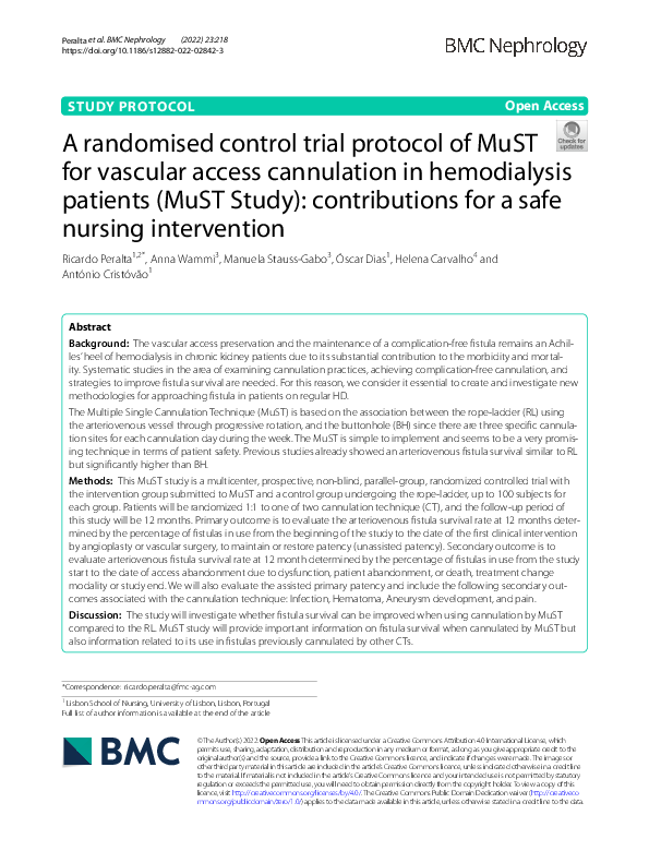 (PDF) A randomised control trial protocol of MuST for vascular access ...