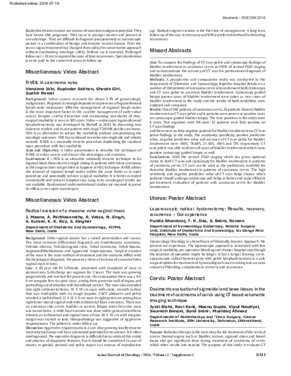 (PDF) Dosimetric evaluation of sigmoidal and bowel doses in the ...