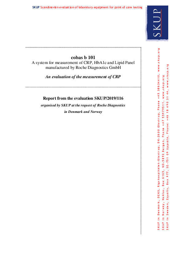 (PDF) SKUP Scandinavian evaluation of laboratory equipment for point of ...
