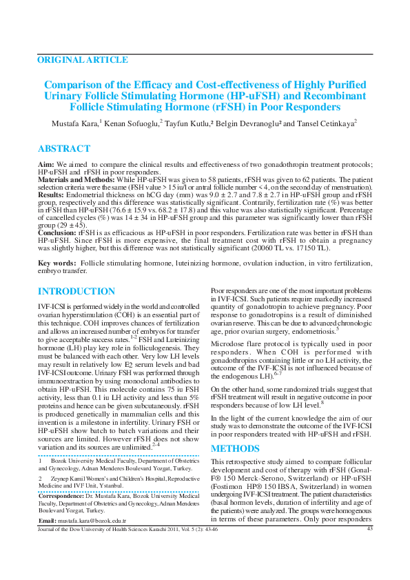 (PDF) Comparison of the Efficacy and Cost-effectiveness of Highly ...