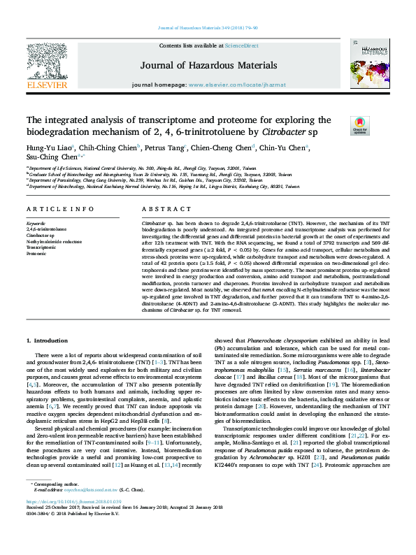 (PDF) The integrated analysis of transcriptome and proteome for ...