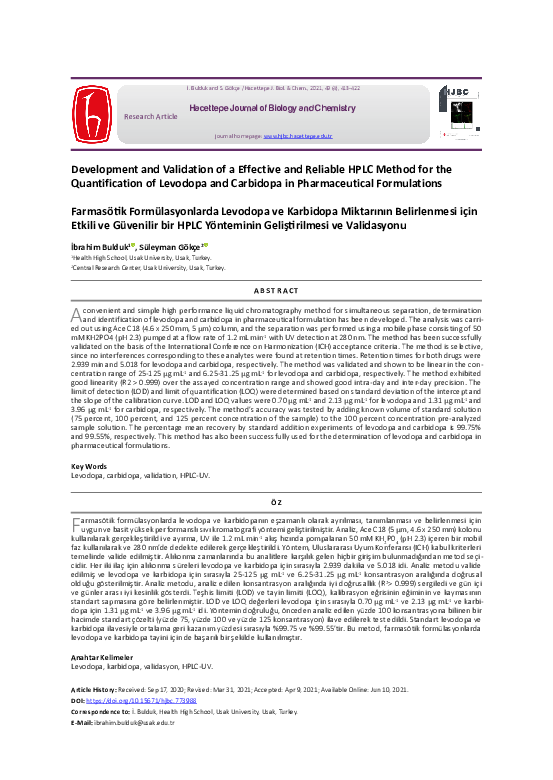 (PDF) Development and Validation of a Effective and Reliable HPLC ...