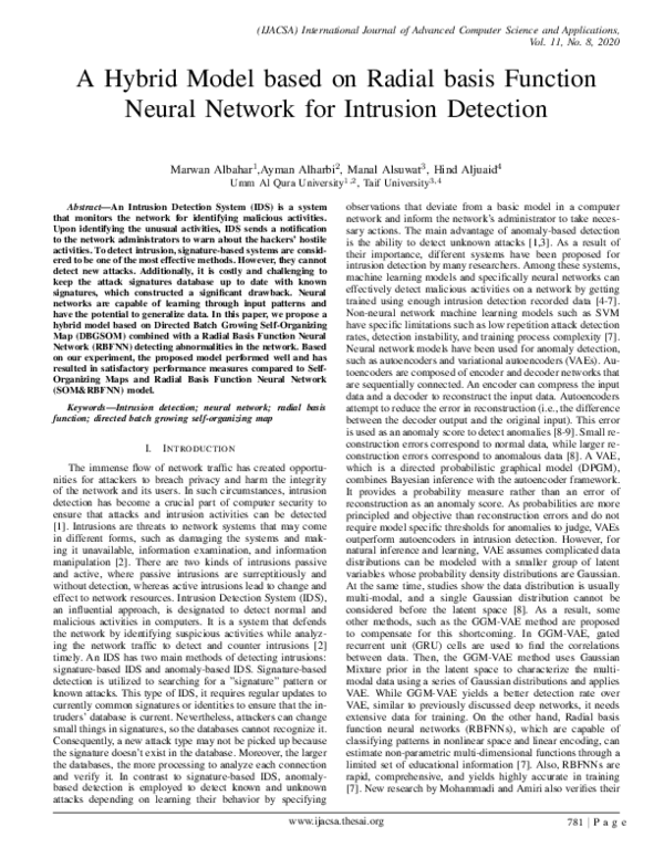 (PDF) A Hybrid Model based on Radial basis Function Neural Network for ...