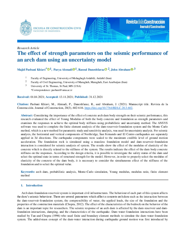 (PDF) The effect of strength parameters on the seismic performance of ...