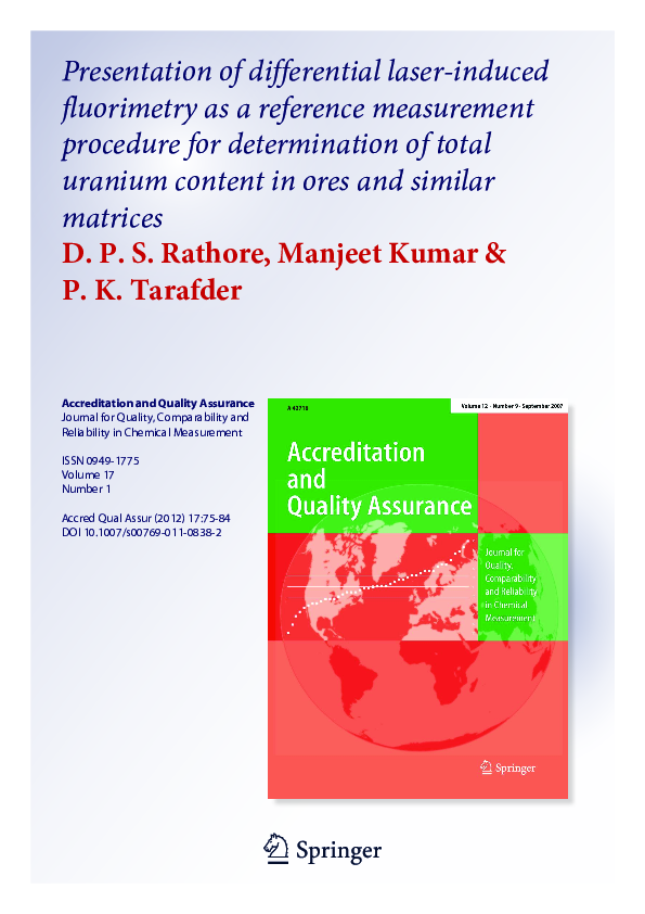 (PDF) Presentation of differential laser-induced fluorimetry as a ...