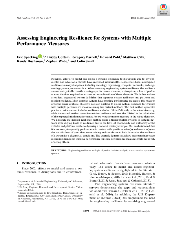 (PDF) Assessing Engineering Resilience for Systems with Multiple ...