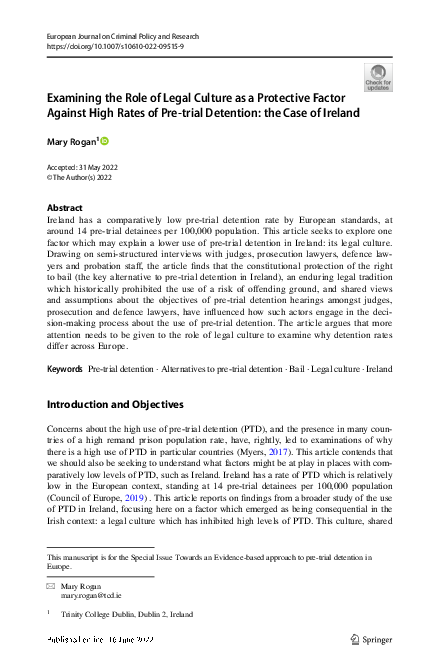 (PDF) Examining the Role of Legal Culture as a Protective Factor ...