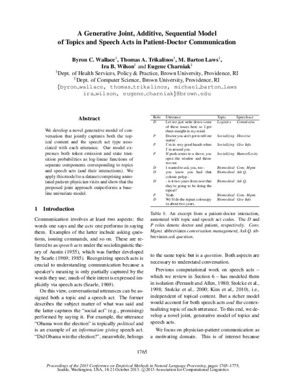 (PDF) A Generative Joint, Additive, Sequential Model of Topics and ...