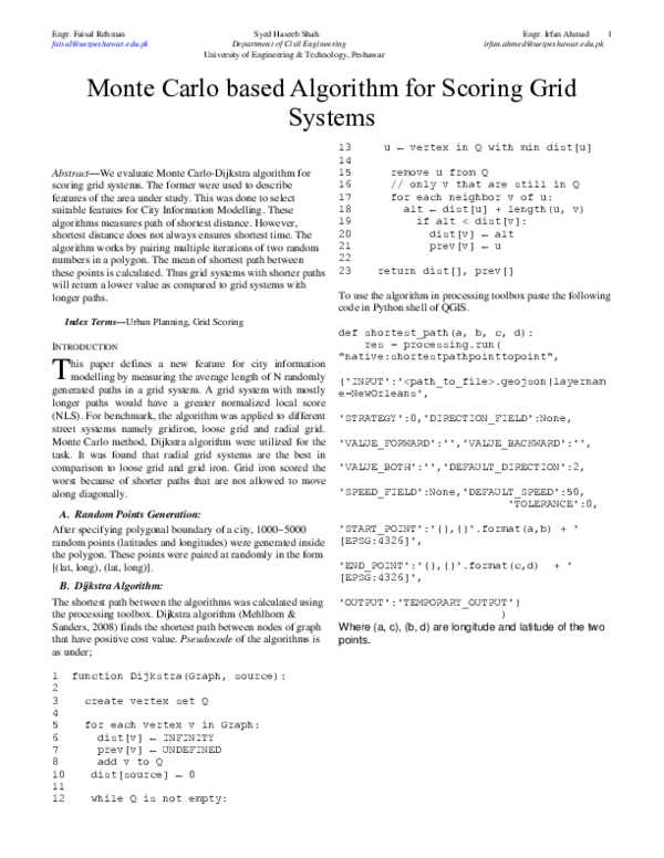 (PDF) Monte Carlo based Algorithm for Scoring Grid Systems