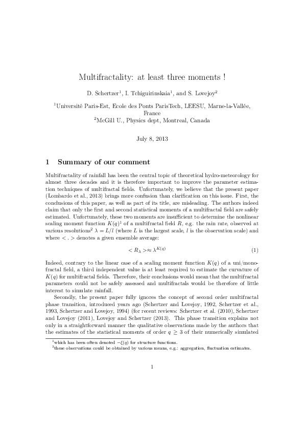 (PDF) Multifractality: at least three moments!
