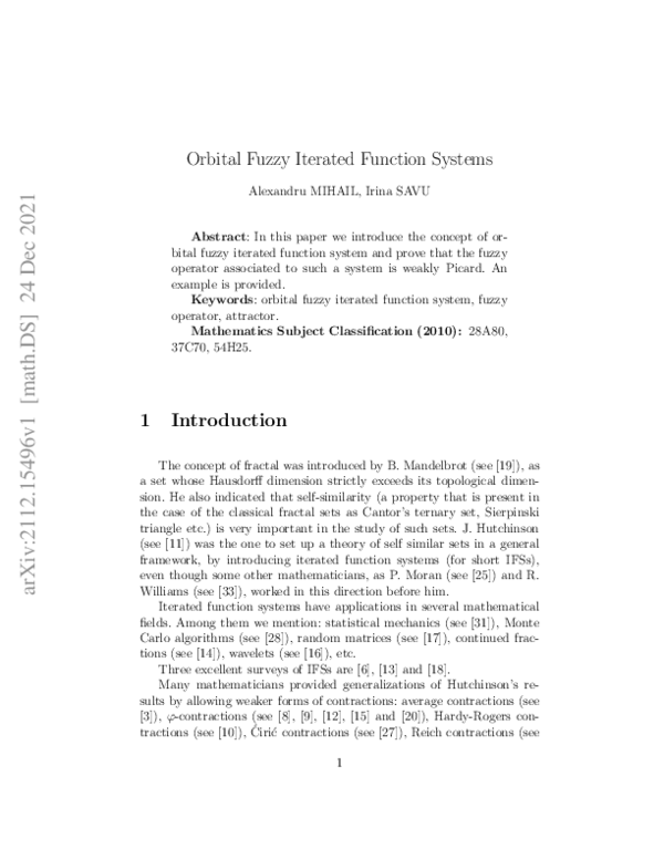 (PDF) Orbital Fuzzy Iterated Function Systems