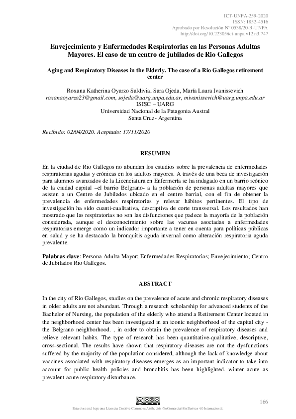 (PDF) Envejecimiento y Enfermedades Respiratorias en las Personas ...